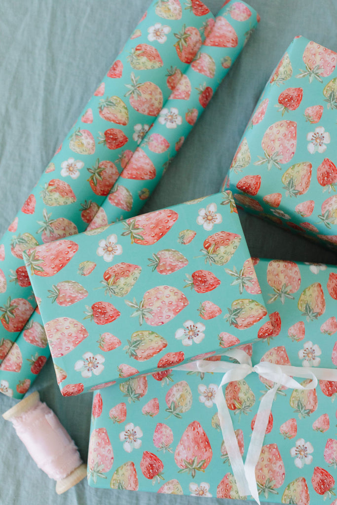 Strawberry Gift Wrap