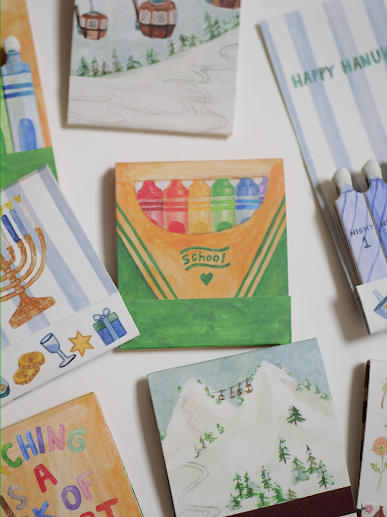 Teacher Appreciation Matchbook - 10 Painted Matchsticks
