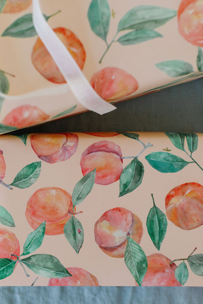 Peach Orchard Gift Wrap