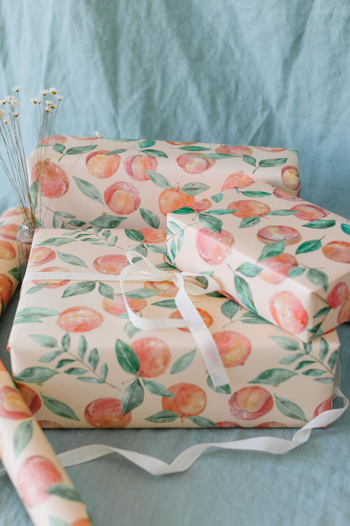 Peach Orchard Gift Wrap