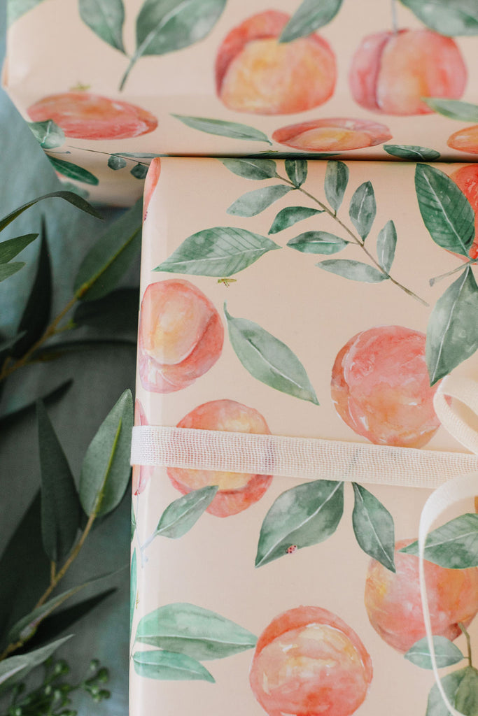 Peach Orchard Gift Wrap