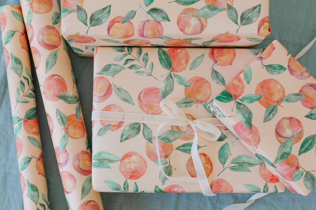 Peach Orchard Gift Wrap