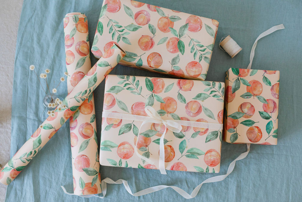 Peach Orchard Gift Wrap