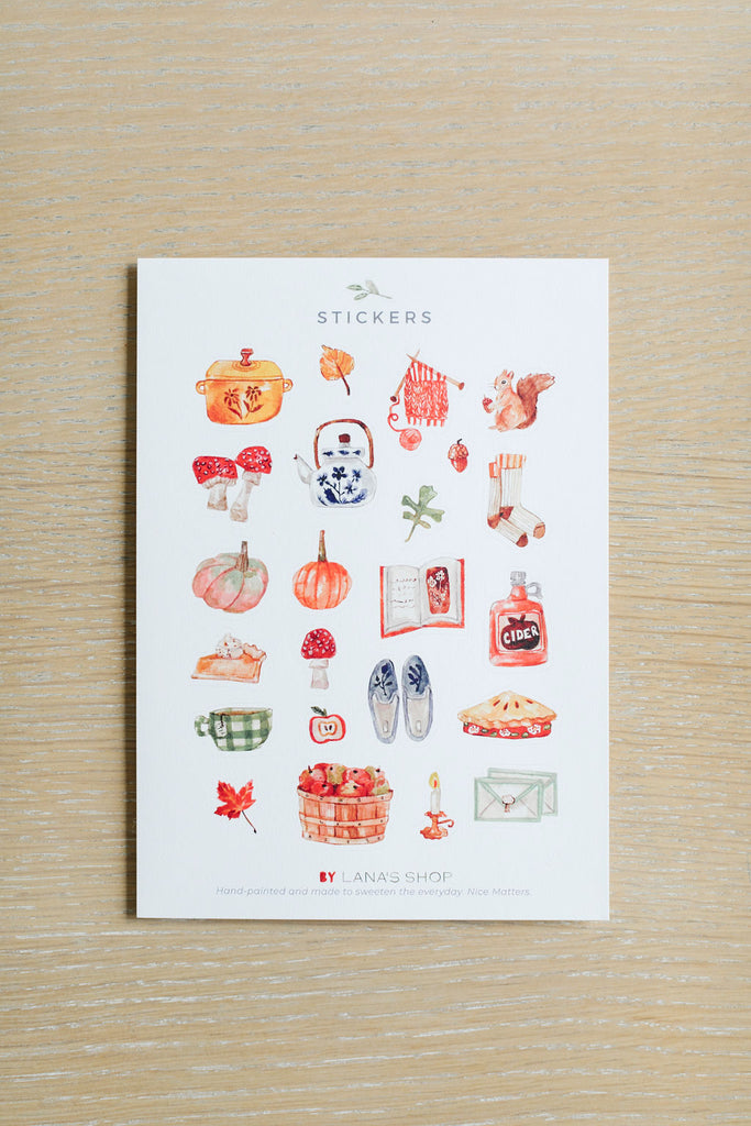Fall Sticker Sheet