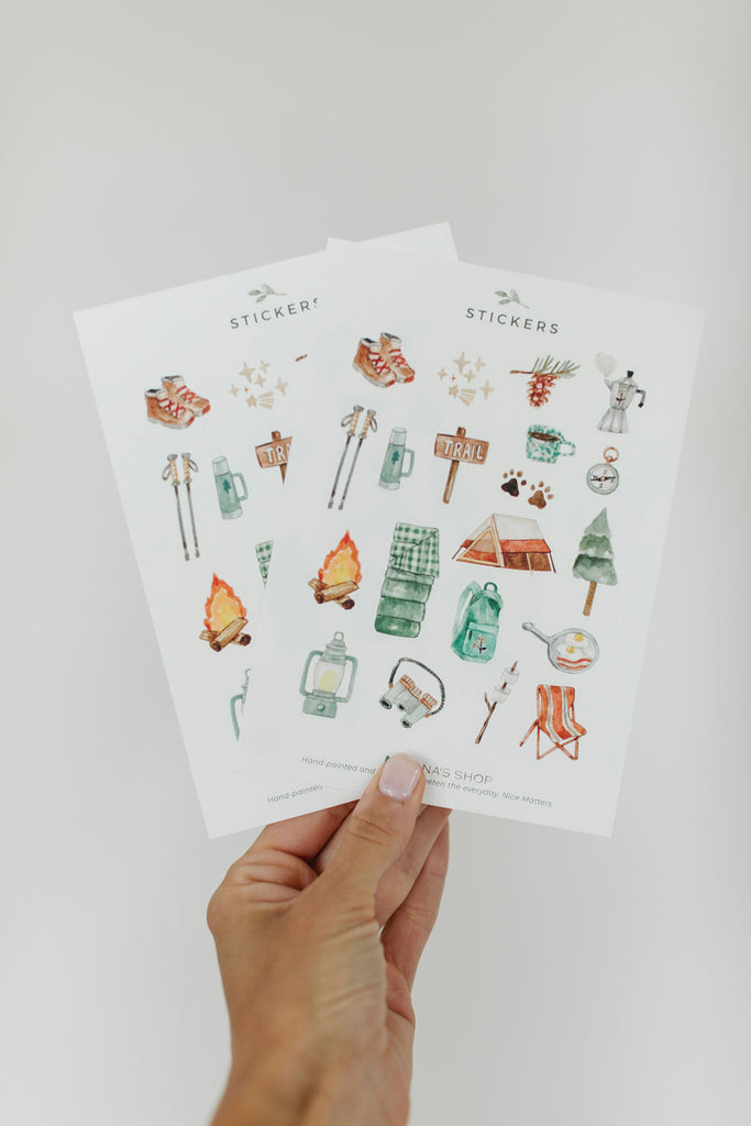 Camping Sticker Sheet