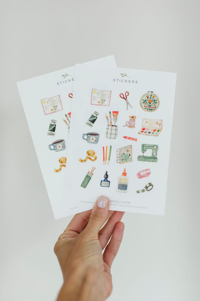 Art and Crafts Sticker Sheet