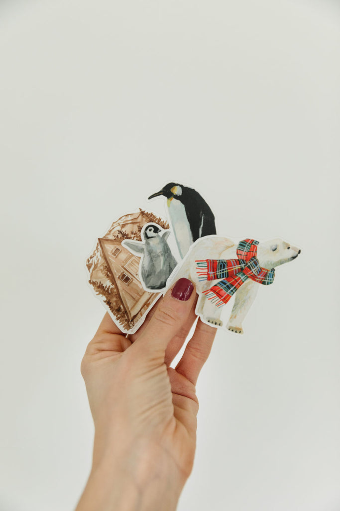 A-Frame Cabin Sticker