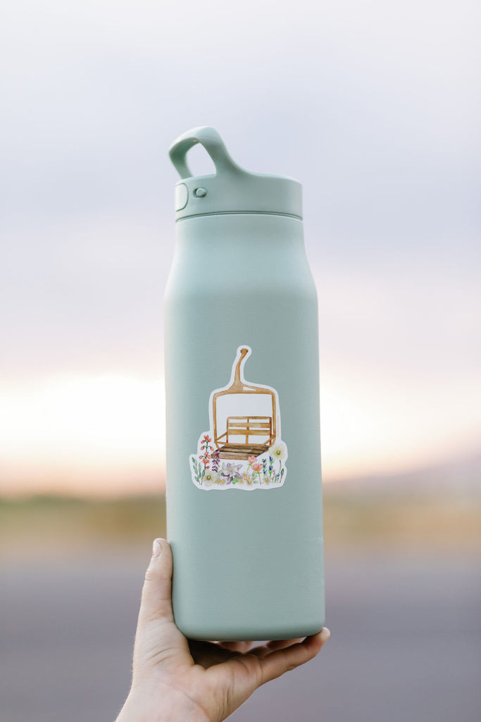 Wildflower Ski Chair lift Sticker