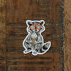 Raccoon with Ice Cream Sticker
