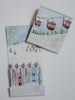 Mountain Chair Ski Lift Matchbook - 10 Painted Matchsticks
