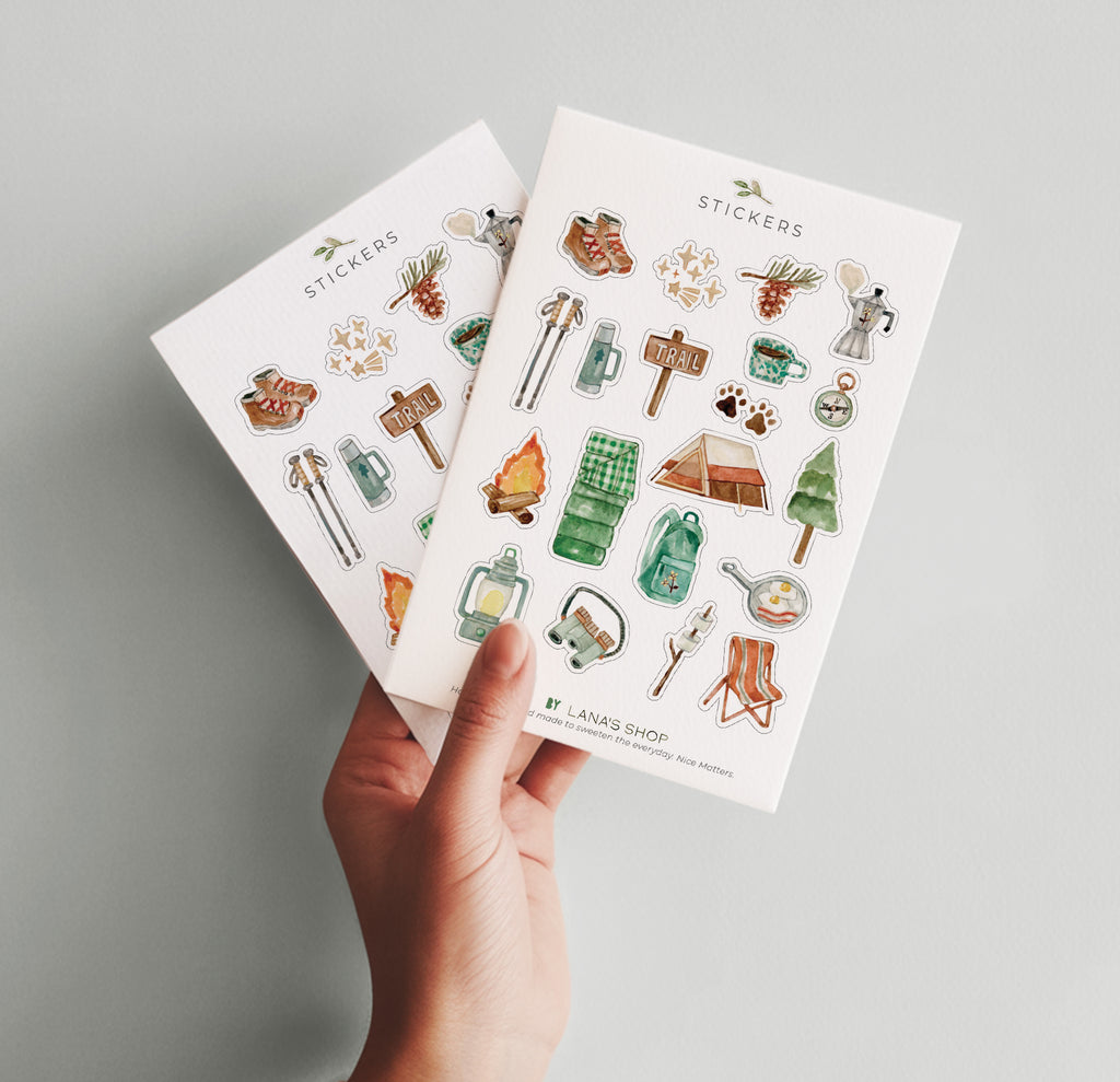 Camping Sticker Sheet