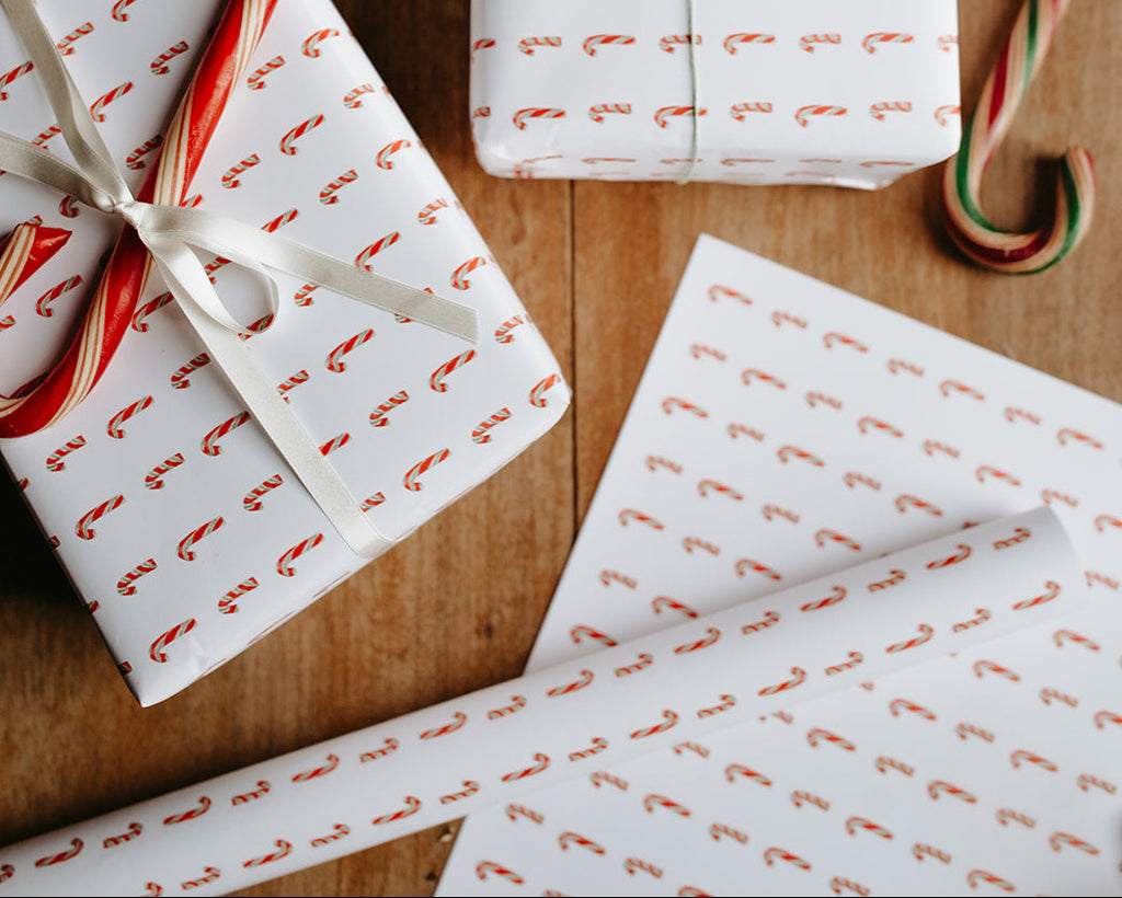 Candy Cane Gift Wrap