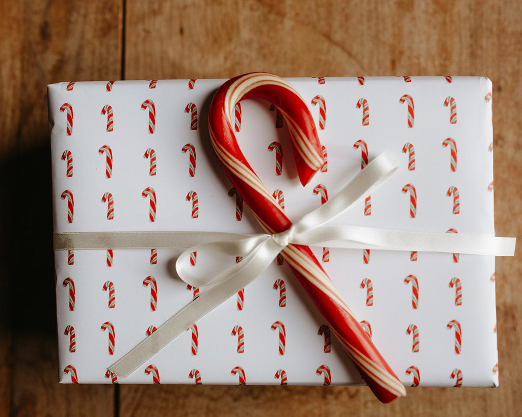 Candy Cane Gift Wrap
