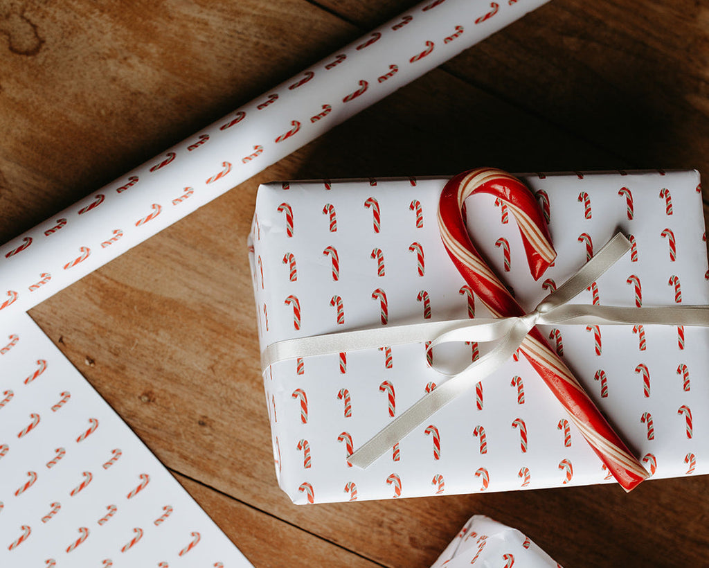 Candy Cane Gift Wrap