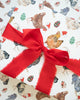 Christmas Chickens in Santa Hats Gift Wrap