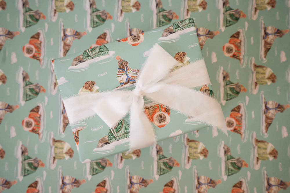 Holiday Walrus Gift Wrap