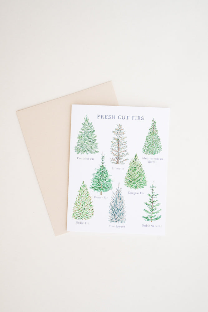 Festive Fresh Cut Holiday Card