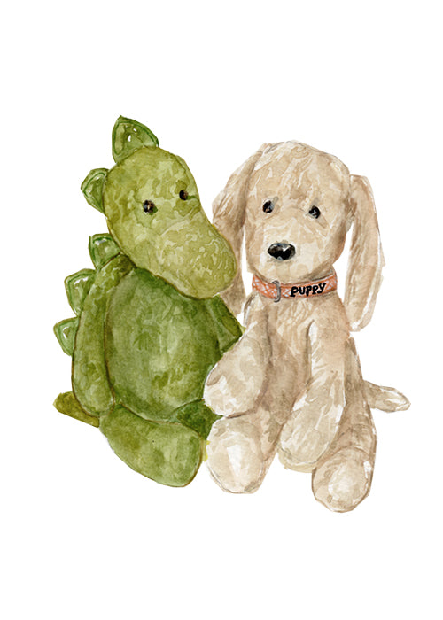 Painting of Kid's Favorite Stuffed Animal or Lovey