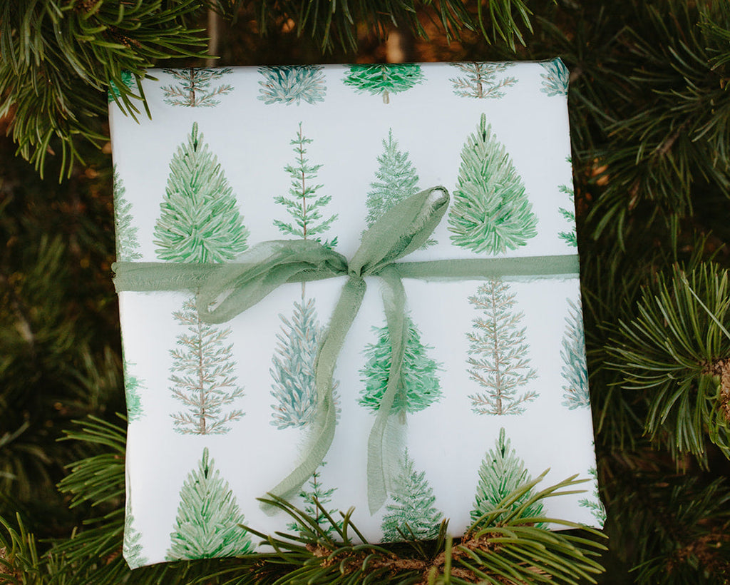 Evergreen Christmas Tree Gift Wrap
