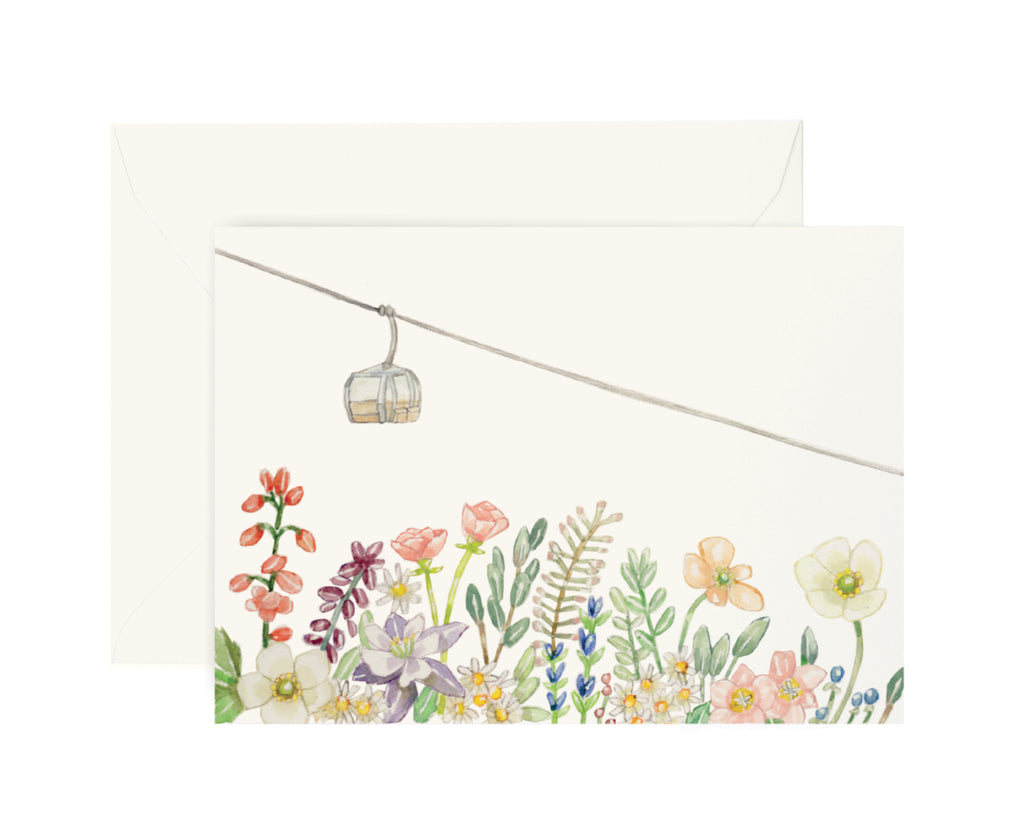 Wildflower Gondola Card