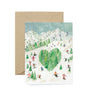 Ski Mountain Love Card