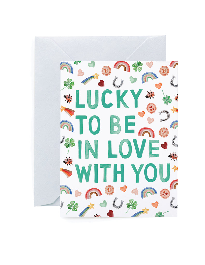 Lucky in Love Greeting Card