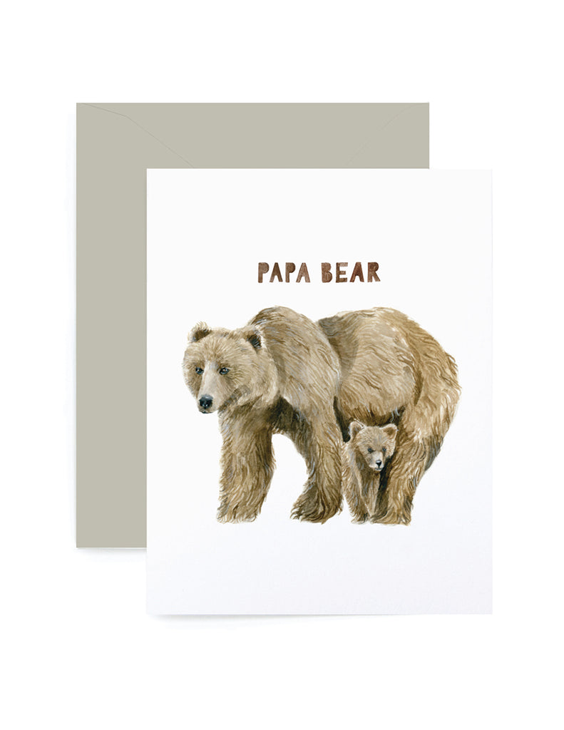 Papa Bear Father's Day Greeting Card