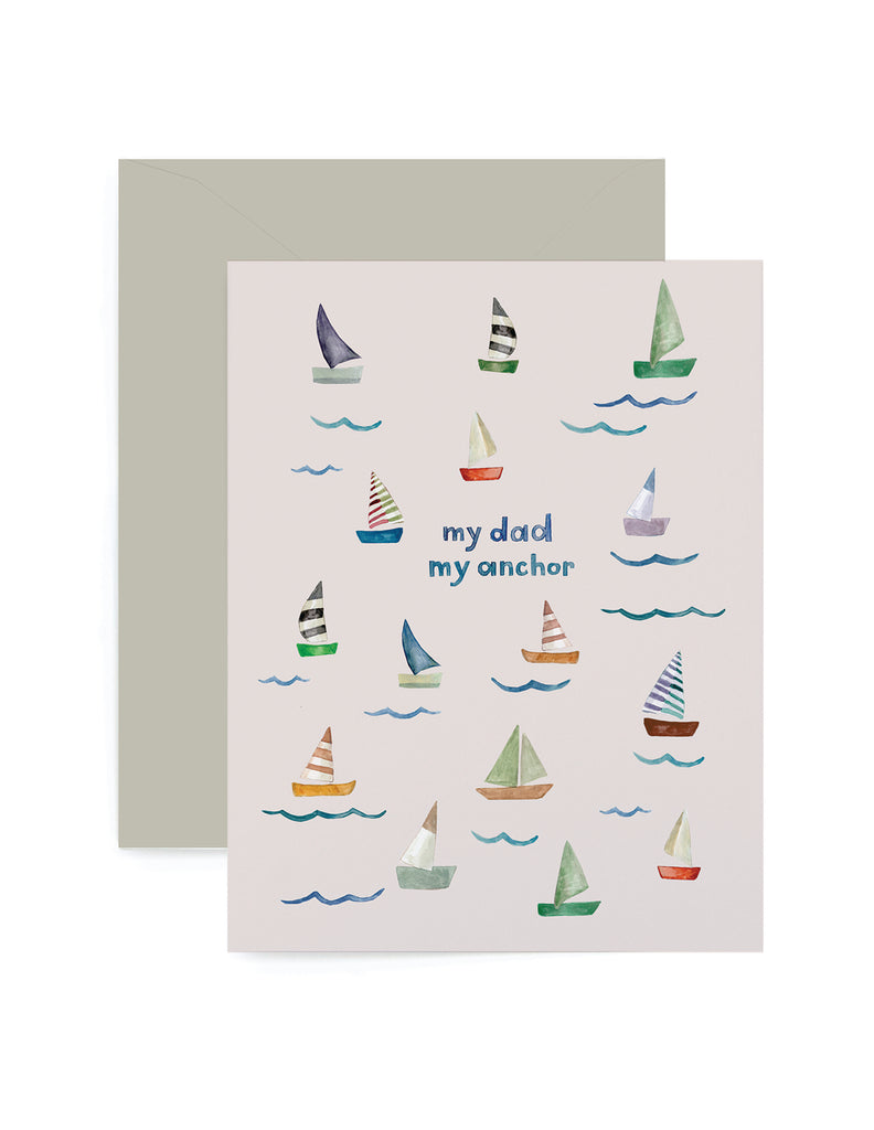 Sailboat Dad Father's Day Greeting Card