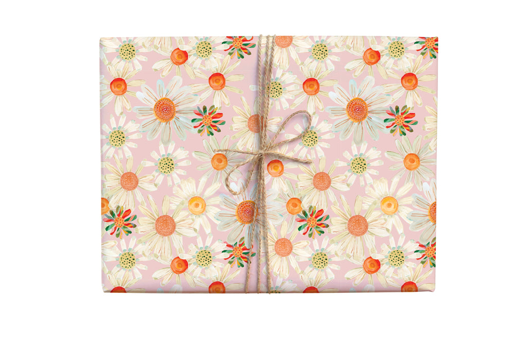 Hippie Daisy Gift Wrap Roll
