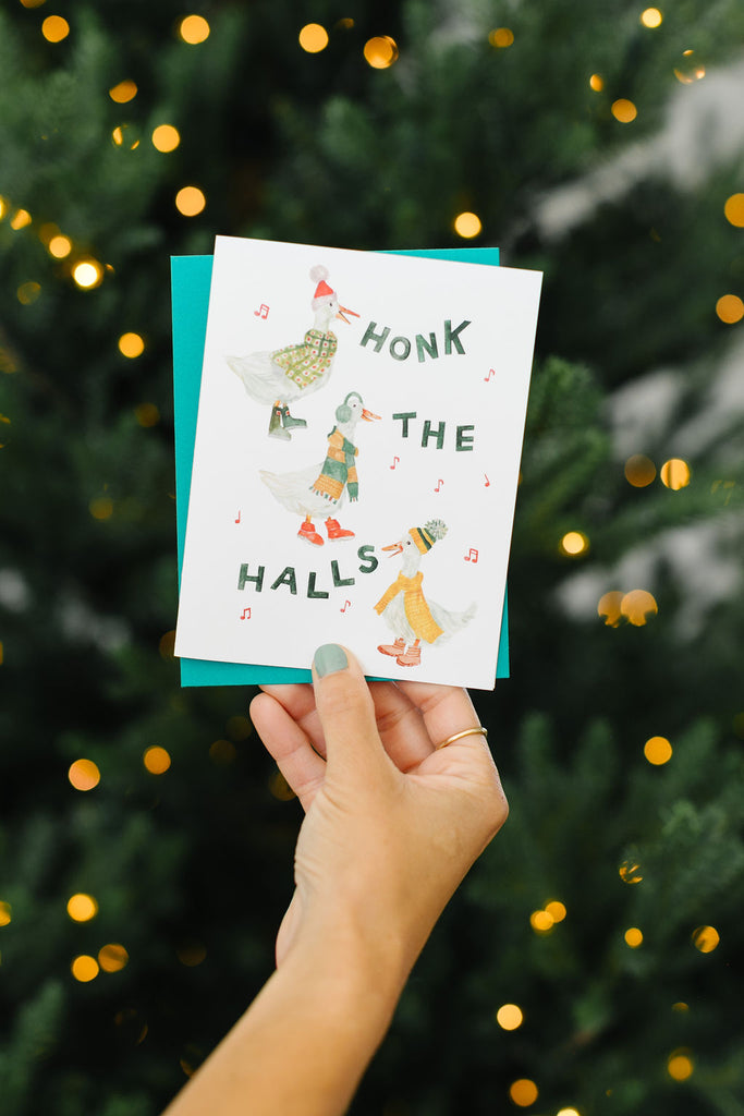 Geese Christmas Greeting Card