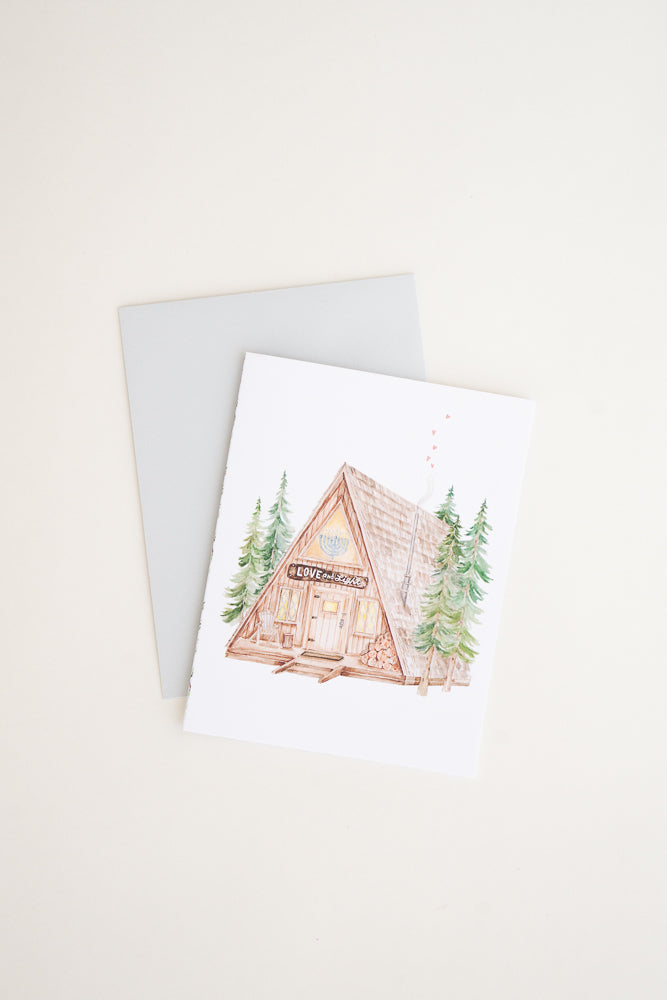 Hanukkah Cabin Card