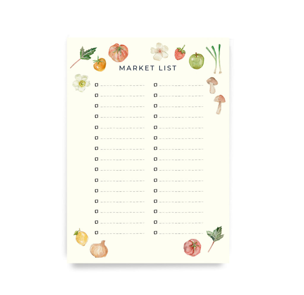 Grocery List Notepad