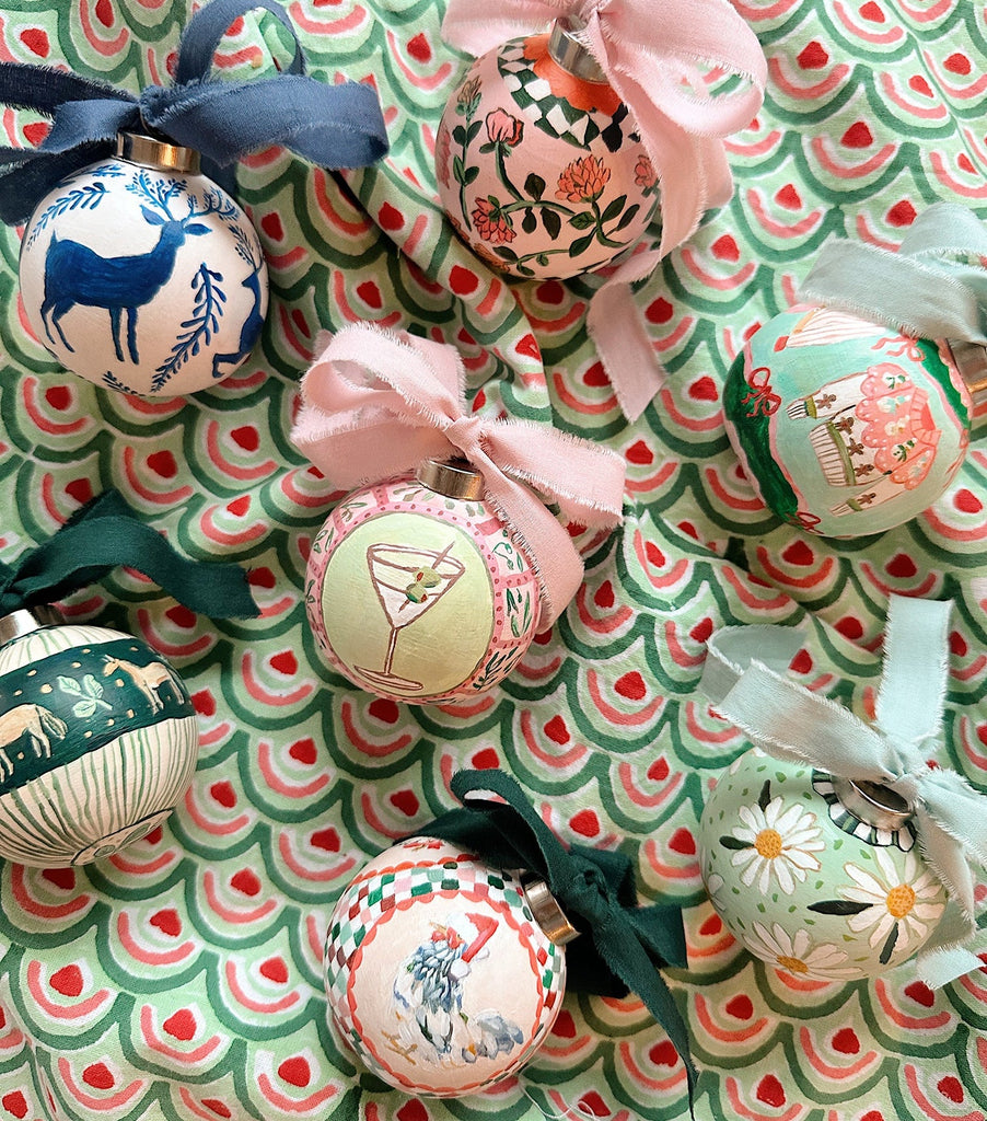Checkered Bloom Ornament