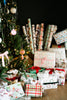 Holiday Watercolor Plaid Gift Wrap
