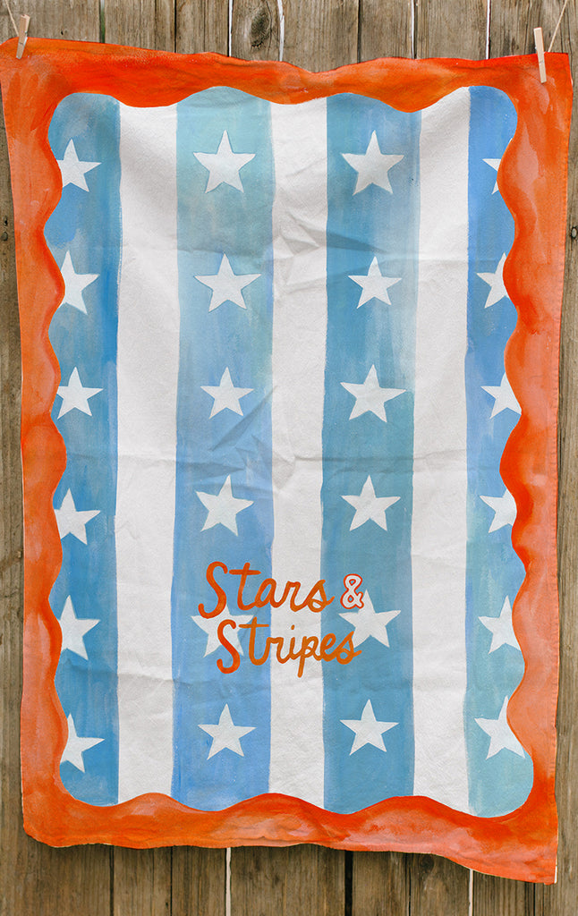 Stars & Stripes 4th of July Tea Towel