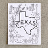 Texas Donation Coloring Page