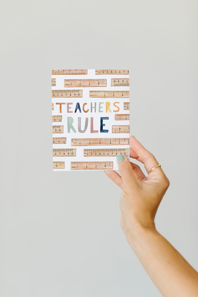 Teachers Rule Card