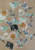 Holiday Tabby Cat Sticker