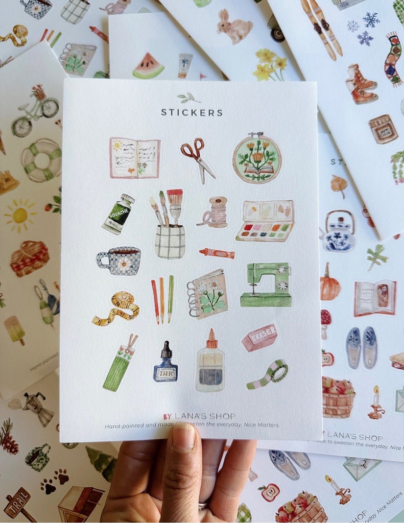Art and Crafts Sticker Sheet