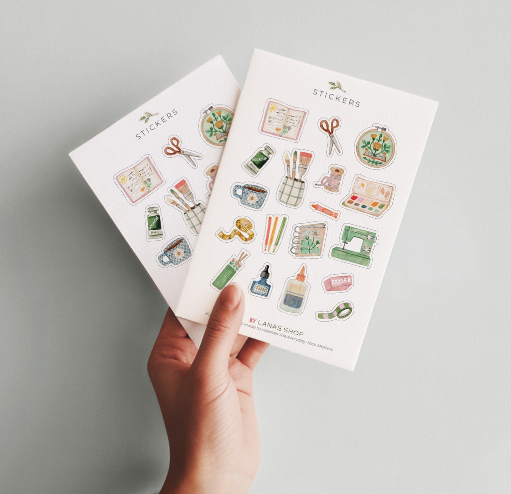 Art and Crafts Sticker Sheet