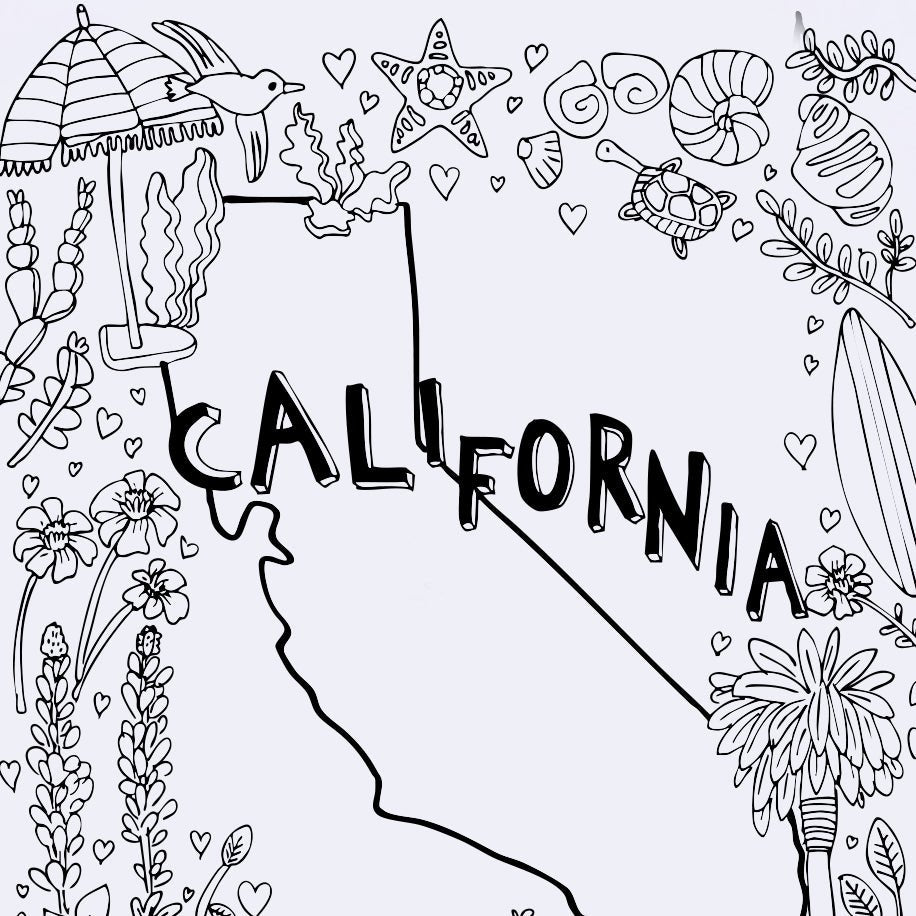 California Coloring Page