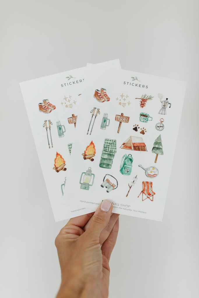 Camping Sticker Sheet