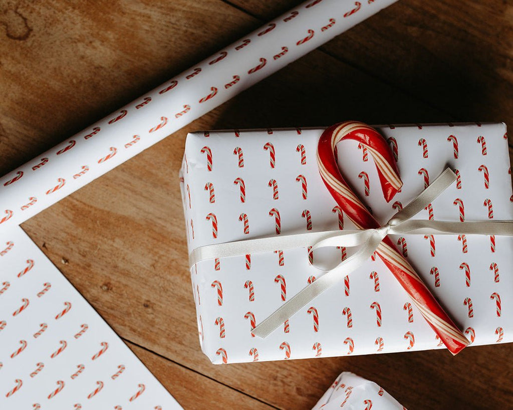 Candy Cane Gift Wrap