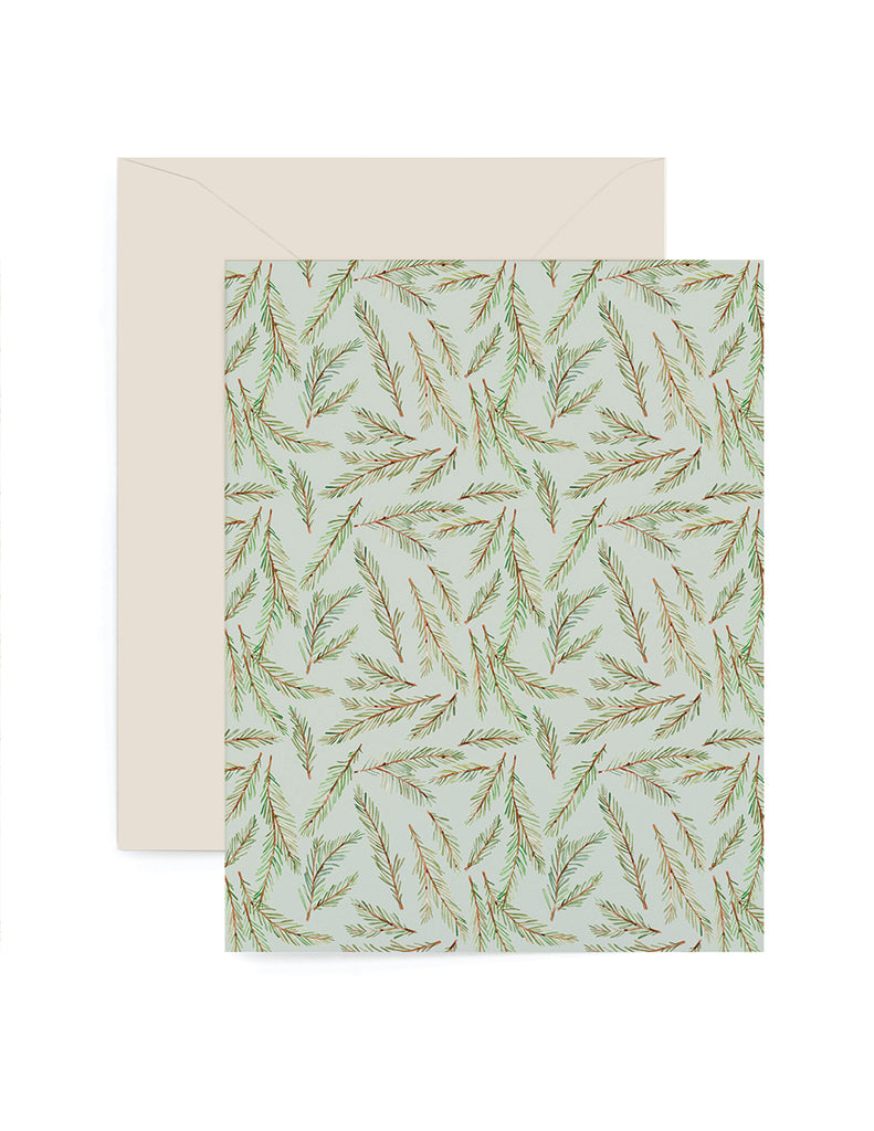 Winter Evergreen Tree Card