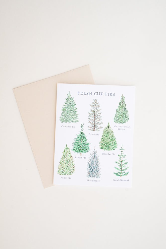 Festive Fresh Cut Holiday Card