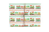 Holiday Christmas Train Gift Wrap