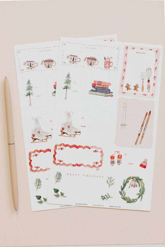 Holiday Winter Gift Labels