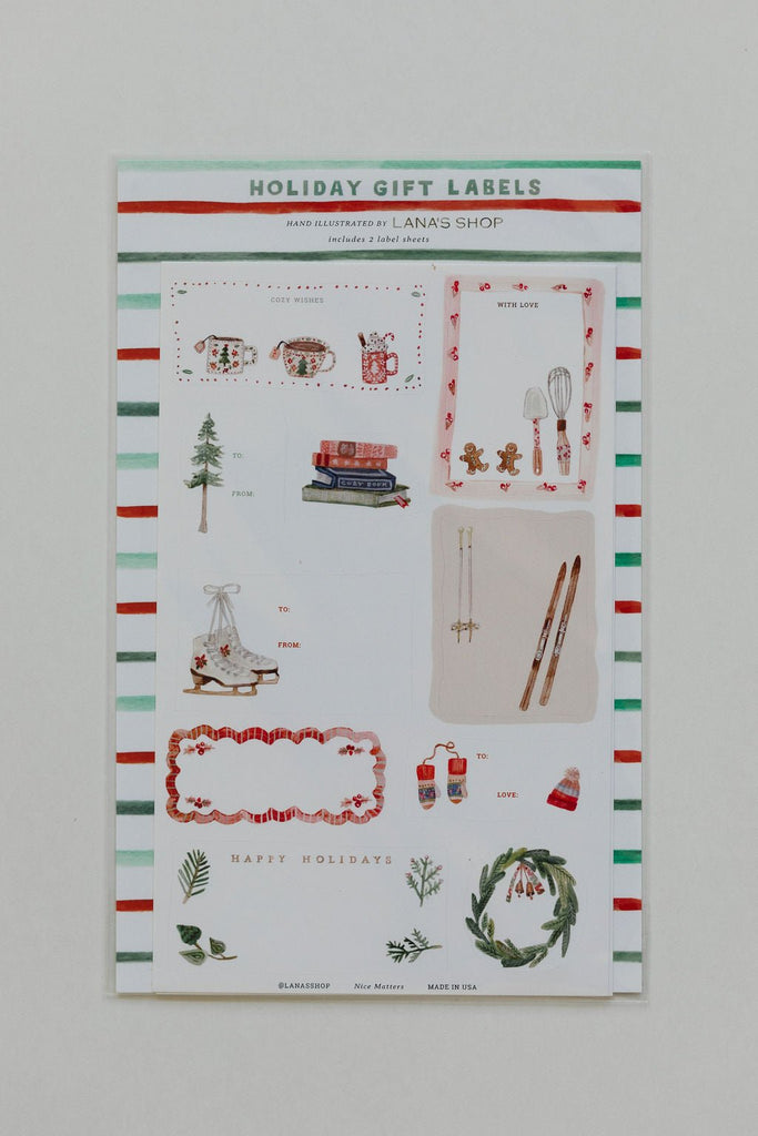 Holiday Winter Gift Labels