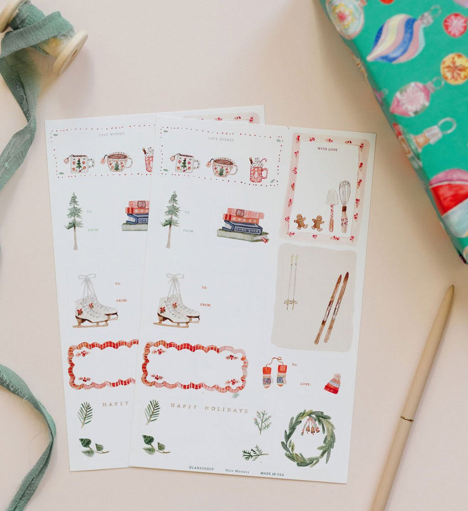 Holiday Winter Gift Labels