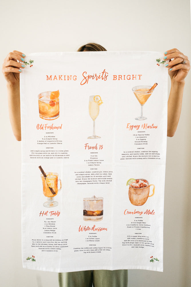 Making Spirits Bright Tea Towel